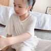 Girls Ice Silk Set Thin Children Homewear Clothes Summer Kids Short Sleeve Children Sets Girl Pajamas Outfit