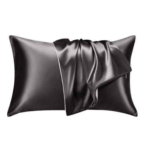 Kumori Silk Pillowcase Grade 6A 100% Pure Silk One-Sided 43x63cm Zippered Hair Care Skin Care Ivory