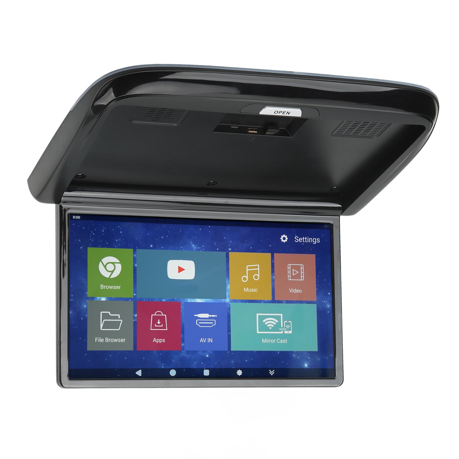 

16-дюймовый автомобильный проигрыватель на крыше с сенсорным экраном 7 цветов окружающего освещения для монитора для крепления на крыше Android 10.0