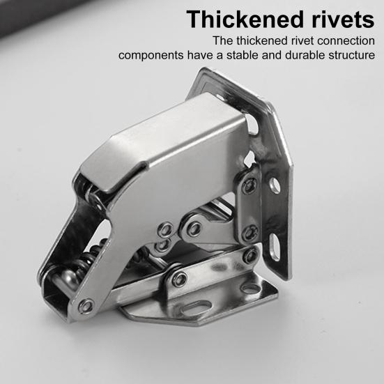 Kitchen Cabinet Hinges Rustproof Corrosion Resistant Multipurpose No Pre-drilled Heavy Duty Soft Close Hidden Hinges