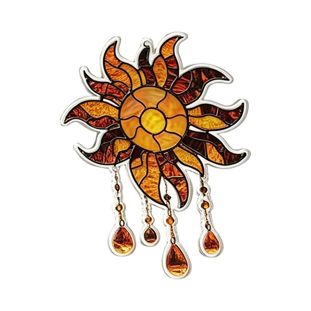 Acrylic Pendant Decoration for Window or Balcony 2D Design with Chain