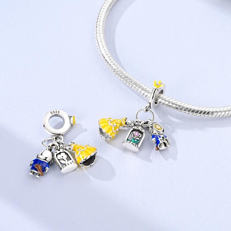 Copper Fairytale Series Pendant Suitable For Bracelet Bangle Necklace Women Luxury Diy Jewelry Holiday Exquisite Gift