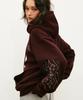 Starlight Embroidered Hoodie Burgundy