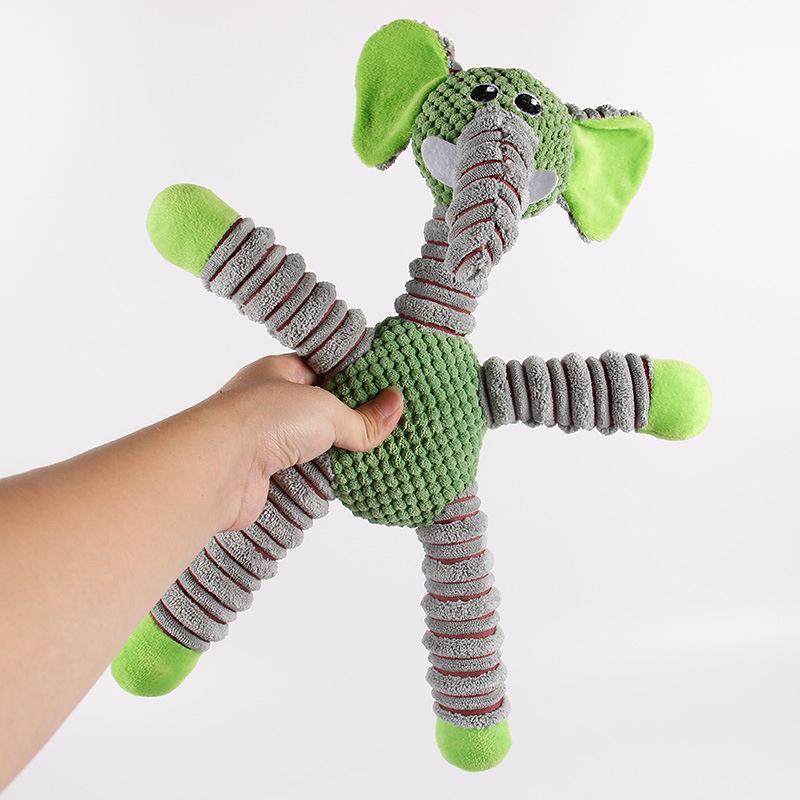 Durable Corn Kernel Plush Toy for Cats and Dogs