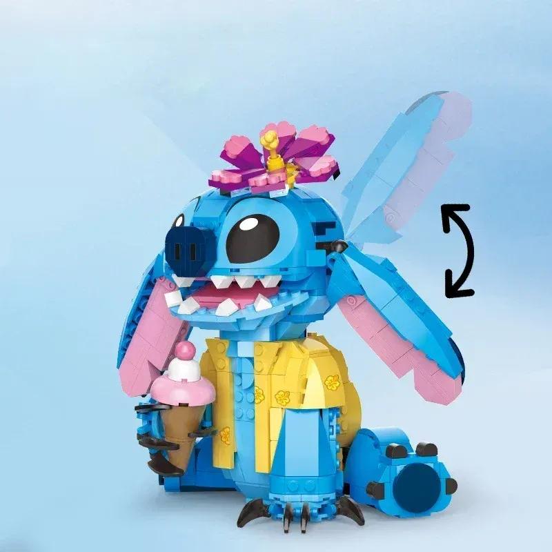 Animation Stitch Fitting Construction Blocks Fitting Assembly Decoration Education Toy Sets Surprise Birthday Christmas Gifts
