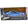 Jada Toys 1:24 Scale Fast & Furious 4 Brian's Nissan Skyline GT-R R34 (Blue)