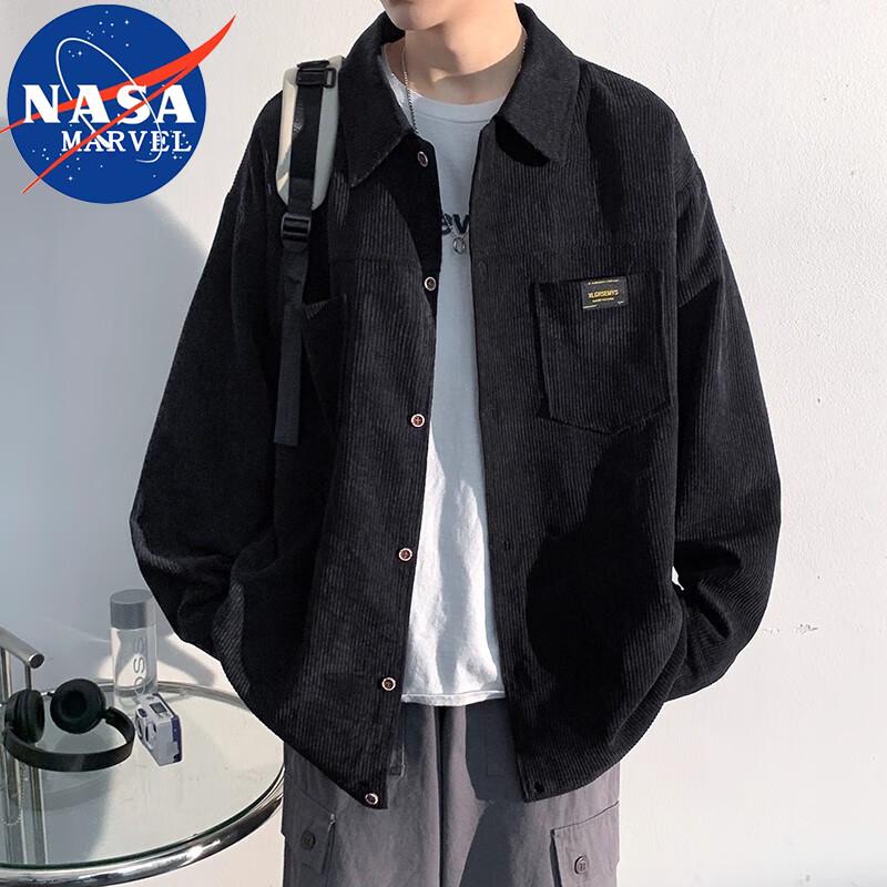 

NASA MARVEL Men s Loose-Fit Corduroy Long Sleeve Shirt 3XL