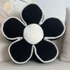 Chic Geometric Flower Throw Pillow - Soft, Washable Polyester Cushion for Bed & Sofa Decor