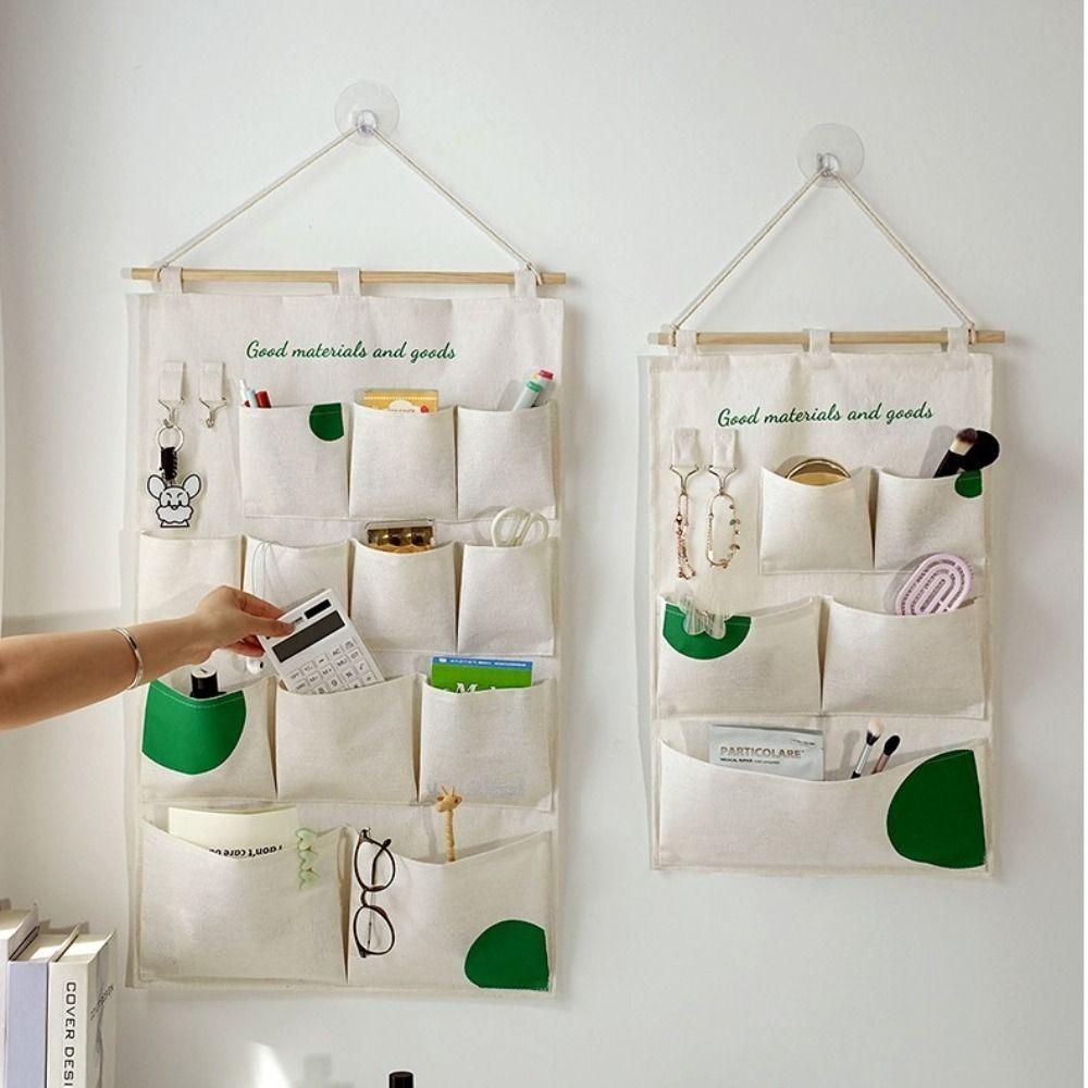 Multifunctional Wall Hanging Storage Bag 5/12 Pockets Sundries Organizer Door Tote Bags  Toy
