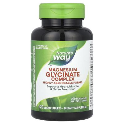 Magnesium Glycine Complex, 220 Mg, 120 Vegan Tablets (110 Mg Per Tablet)