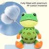 Cartoon Frog Shape Interactive Sound Toy Bite Resistant Pet Squeaky Chew Toy  Home Use