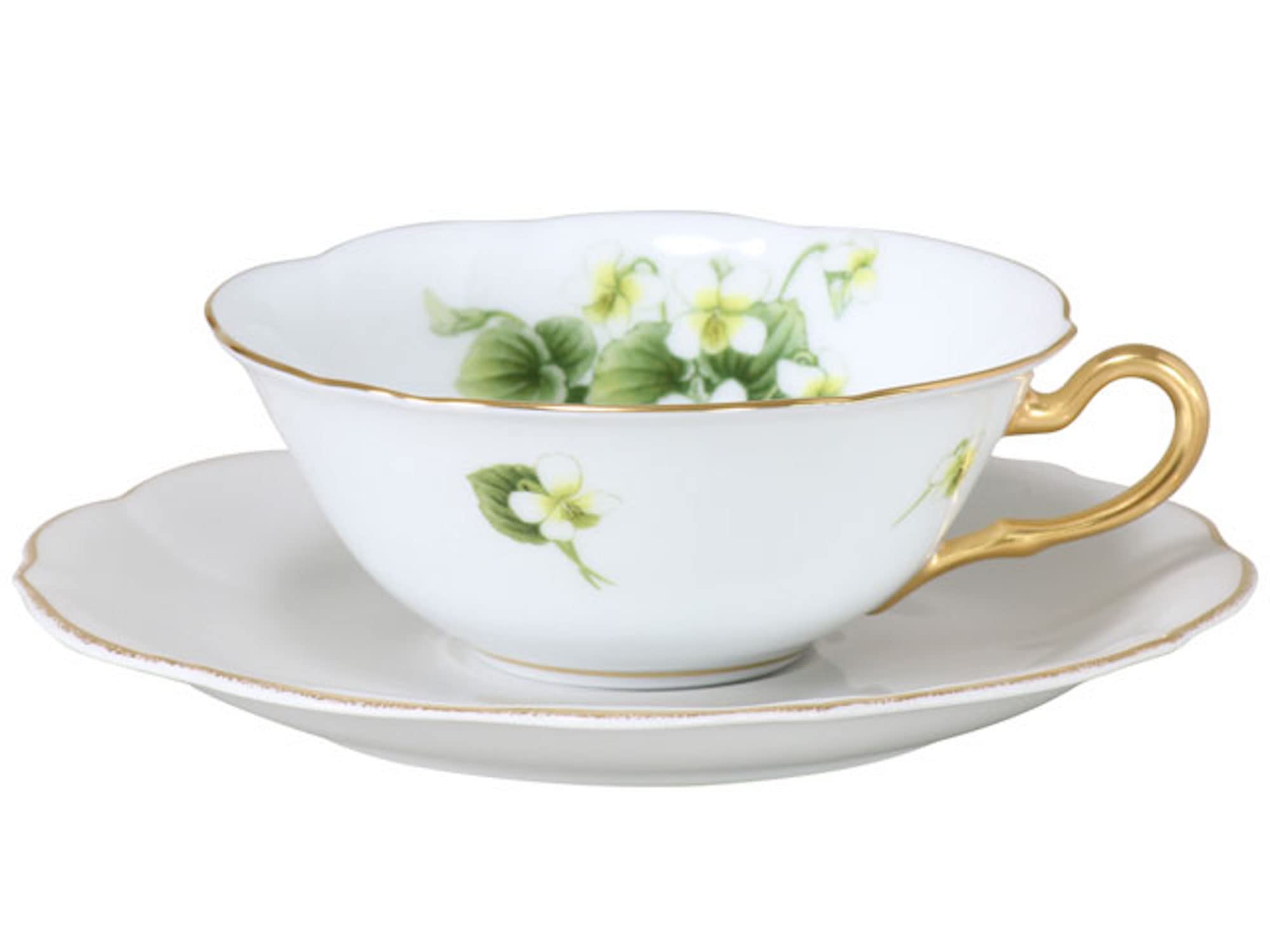 Керамический магазин Окура Серия Hanasumire 2-е издание Ароматная чайная чашка Сделано в  Прямой эксклюзив   Shiretokosumire  и блюдце, Кофе/Чай, Прибл.. 180 куб. см,