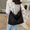 Large Capacity Nyl Shoulder Bags Women Strg Black Cloth Hobos Simple Solid Packages Korea Style Crossbody Bags Unisex Bags