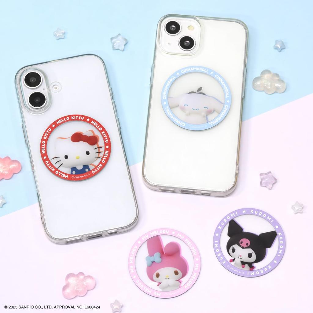 Gourmandies Sanrio Characters MagSafe Compatible Metal Sticker, Cinnamoroll (SANG-566CN)