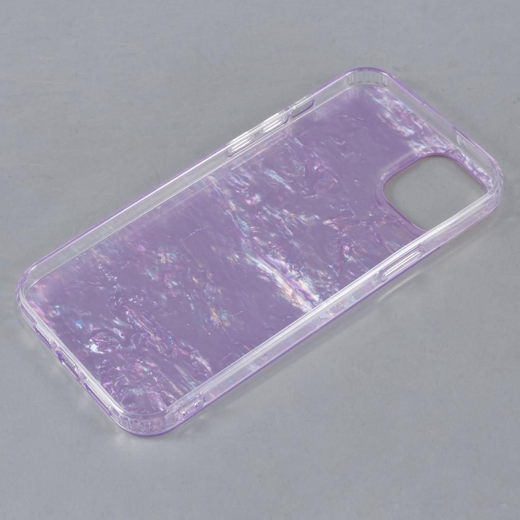 For iPhone 15 TPU+PC Scratch Resistant Phone Cover IMD Shell Pattern Back Protector Case
