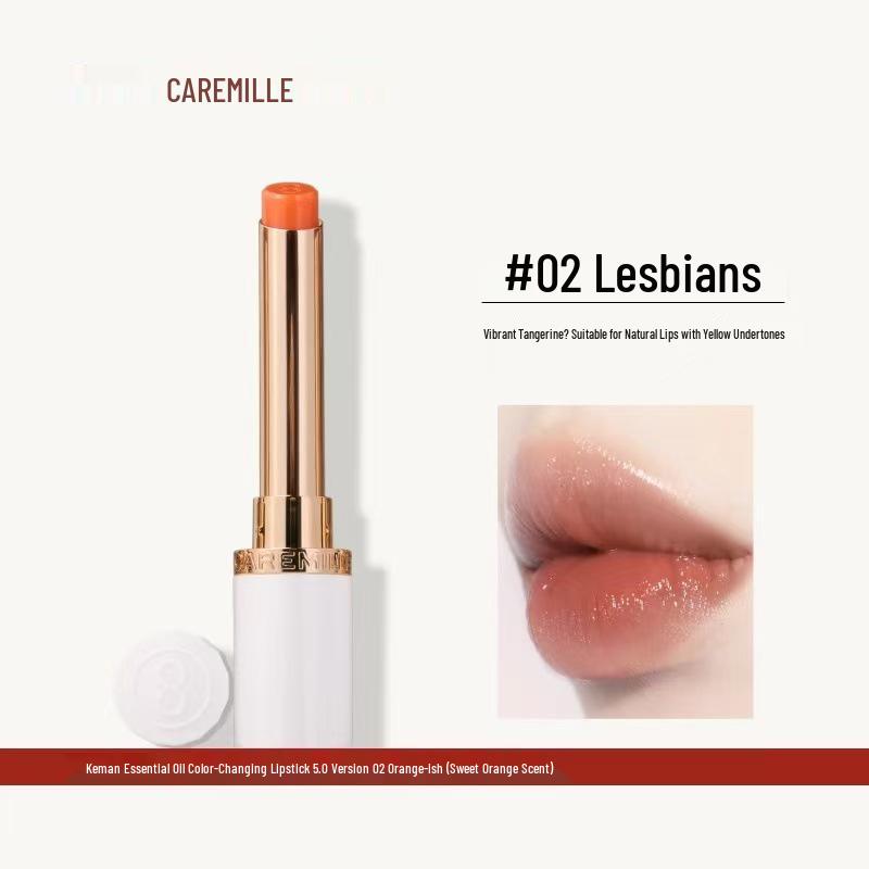 

Caremille Color-Changing Nourishing Lip Balm for Women - Moisturizes, Reduces Lip Lines, Long-lasting, Non-Fading Lipstick.