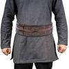Embossed PU Leather Belt Renassance Medieval Buckle Belt Viking Wide Belt Norse Cosplay Belt Halloween Men Costume