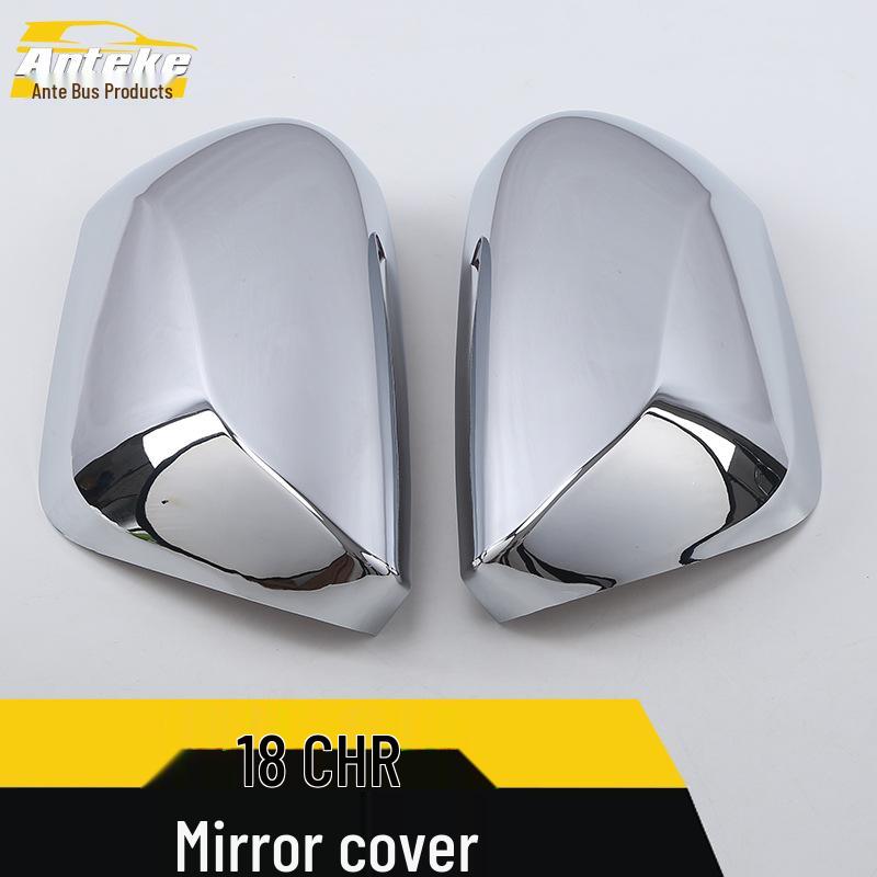 18 CHR Rearview Mirror Decorative and Protective Cover with Bright Film Patch