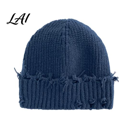 Soft Polyester Skull Cap Winter Knit Hat for Men Women Chunky Snow Cap Lightweight Warm Thermal Knitted Hats Unisex Slouchy Caps Outdoor Commuting