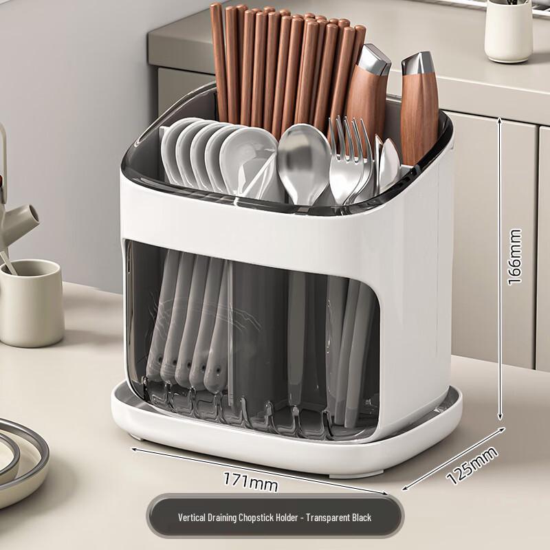 Ice Joy Divided Chopstick Holder with Drainage