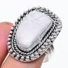 Natural Moonstone Gemstone 925 Sterling Silver Jewelry Ring Size 10 V4g21
