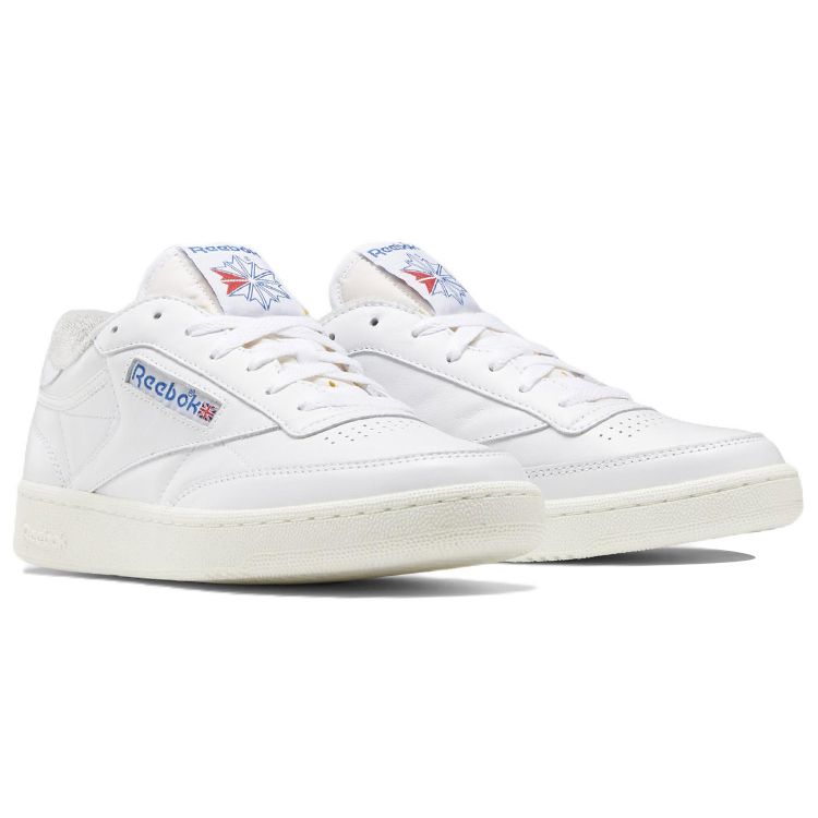 Reebok Unisex Club C 85 Vintage Lifestyle Shoes White Chalk Vector Blue GX4467