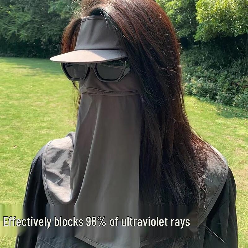 JingJingRS Sun Protection Face Mask with Brim