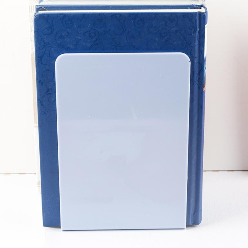 4 Stück Buchstützen Einfarbige Buchstützen Regal Buchstopper Acryl-Buchstützen Dekorative Buchstützen für Schule Zuhause Büro