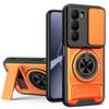 KEYSION Magnetic Phone Case for Infinix Hot 60i 4G 60 5G Hot 60 Pro Slide Camera Protection Upright Kickstand Shockproof Cover