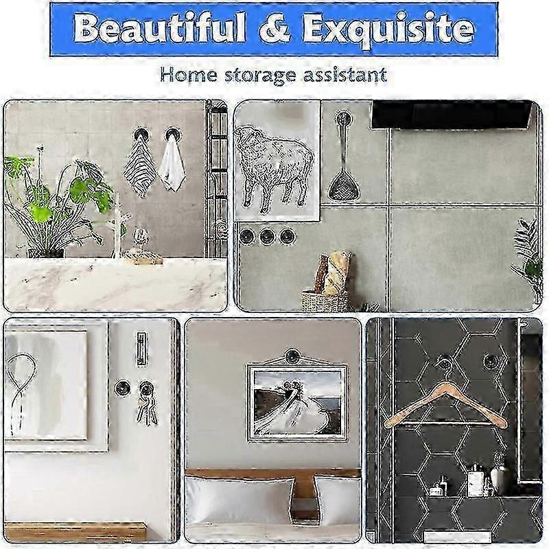 2.2inch Black Small Strong Suction Cups (6pcs) for Glass Windows with Screw