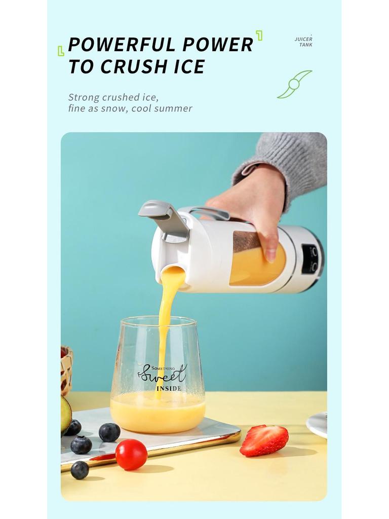 Portable Rechargeable Mini Juicer Cup: Multifunctional Juice Maker for Students and Home Use