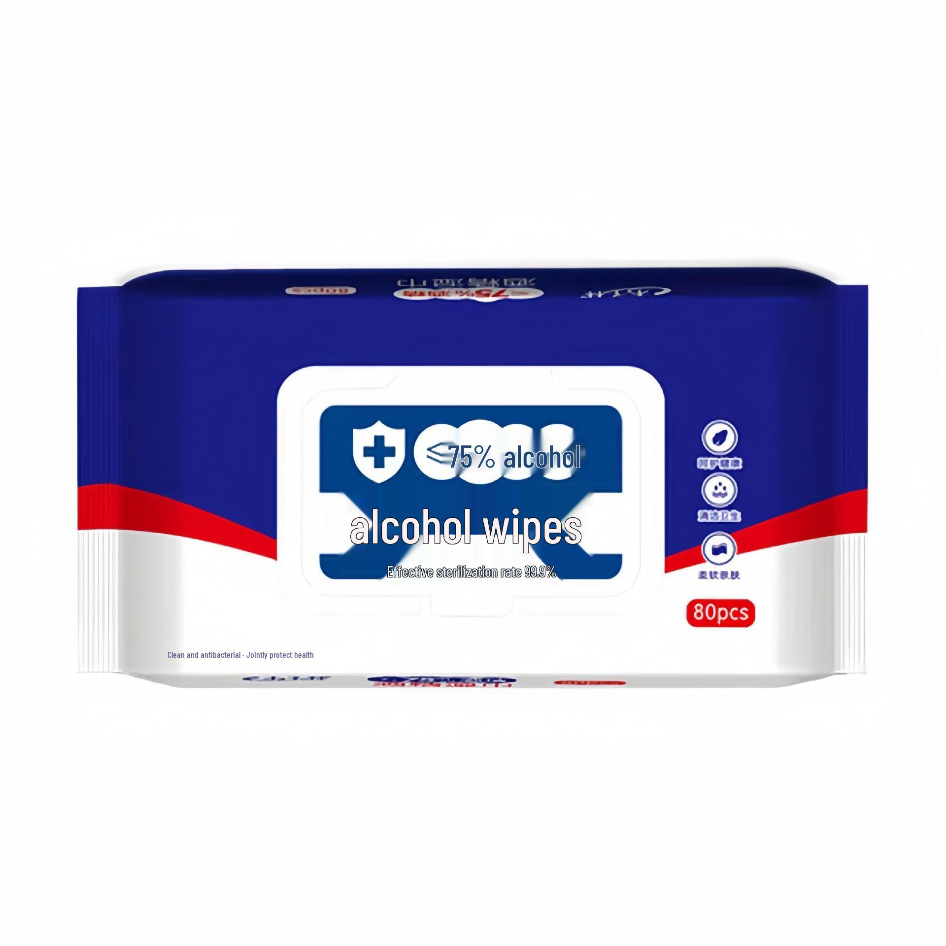 Гигиенические салфетки со спиртом 75% для удаления пятен и жира