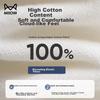 MIIOW Men's Socks, 100% Pure Cotton, Autumn And Winter, Odor-Resistant And Short Socks for Men, Sweat-Absorbing, Business Boat Socks, White, 5 Pairs