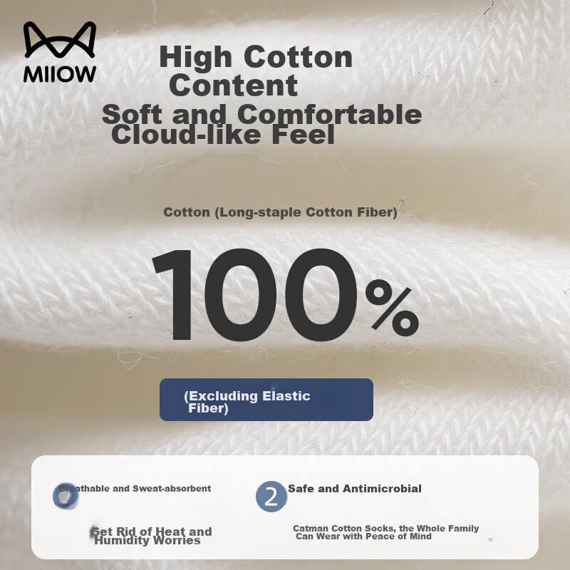 MIIOW Men's Socks, 100% Pure Cotton, Autumn And Winter, Odor-Resistant And Short Socks for Men, Sweat-Absorbing, Business Boat Socks, White, 5 Pairs