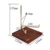 Sphere Display Holder Durable Wood Base Home Decor Pedestals Decorative Small Display Easel Holder for Agate Rocks Collectibles
