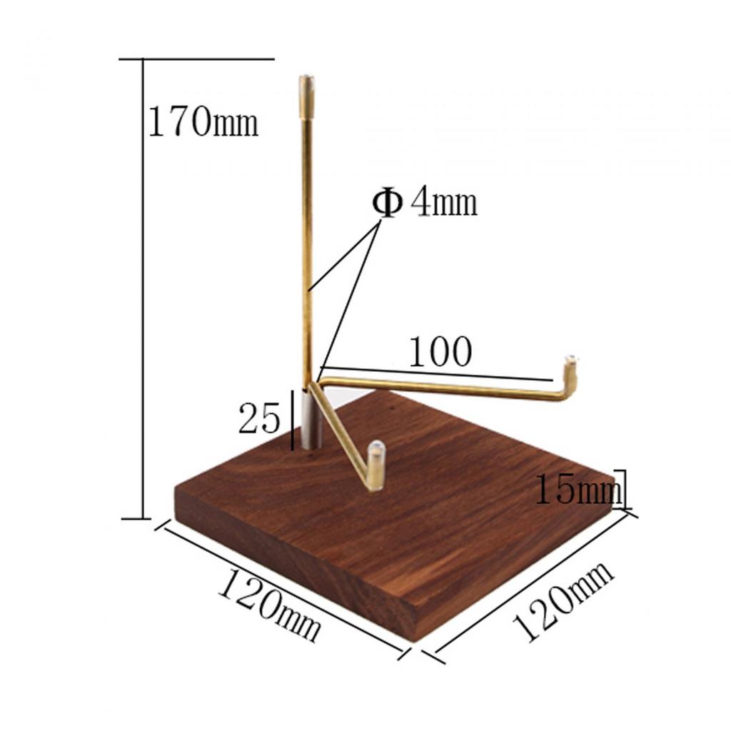 Sphere Display Holder Durable Wood Base Home Decor Pedestals Decorative Small Display Easel Holder for Agate Rocks Collectibles