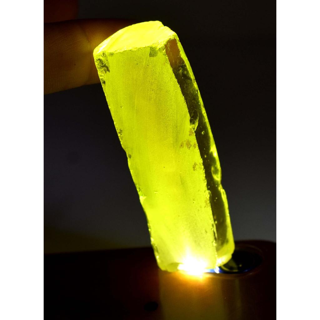 Sapphire ROUGH Huge Size 290.47 Ct NATURAL CERTIFIED Yellow Loose Gemstone. S-0009