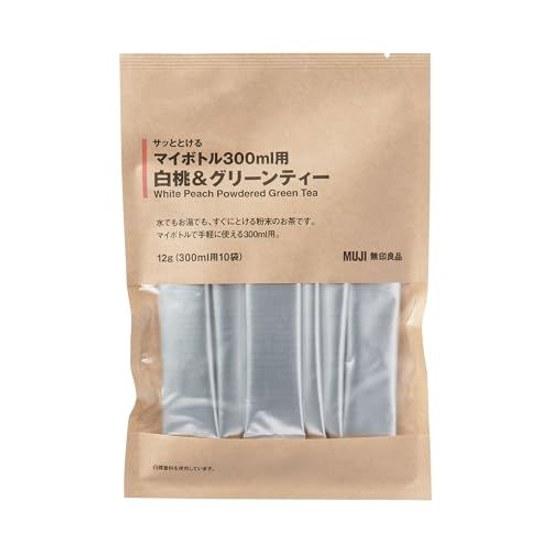 Muji My Bottle 300ml White Peach Green Tea 12g (for 1.2g10 Bags)