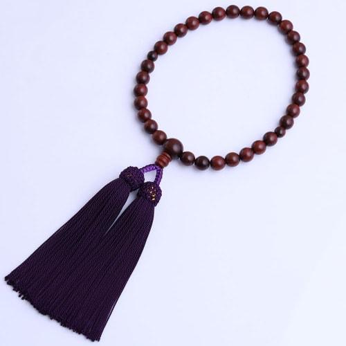 LEOBEE Women's Handmade Prayer Beads, Natural Rosewood, Ebony, and Ironwood Wood with Magnetic Bag, Suitable for Funerals, Memorial Services, Grave Vi