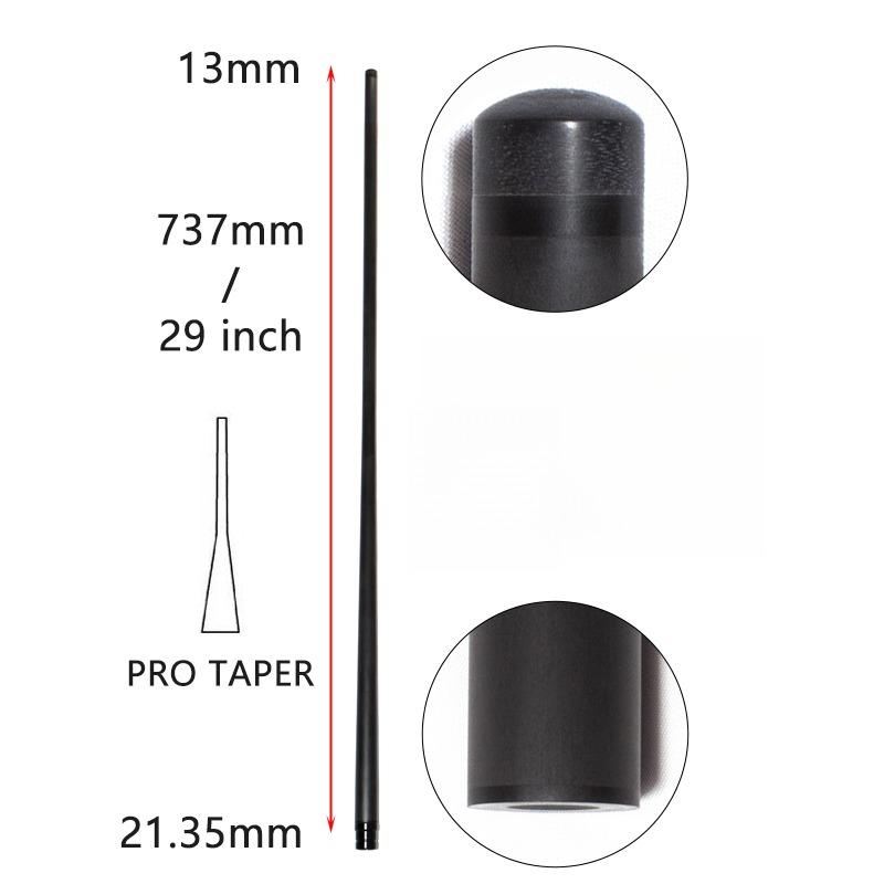 Factory Supply Carbon Billiards Cue Shaft Carbon Fiber Pool Cue Stick Snooker Play Break Taco Billar Pool Shaft Protaper Shape