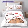 Bubu Dudu Pattern Bedding,Quilt Set Quilt Cover Pillowcase Home Birthday Gift (1 * Duvet Cover + 2 * Pillowcase, Without Core)