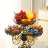 1pc European Style Light Luxury Fruit Bowl, Multi-layer Rotating Fruit Stand, for Spring Festival, New Year, Household Table Decors