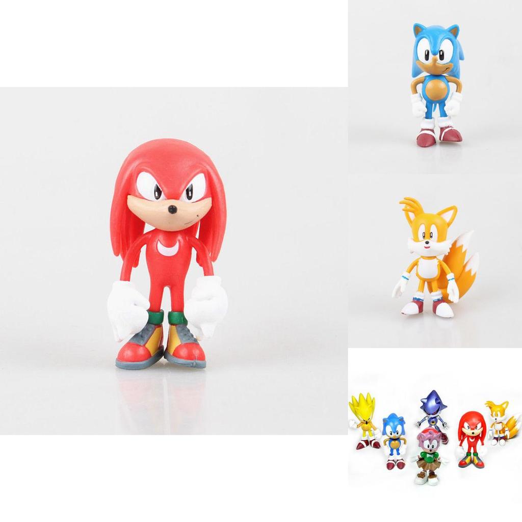 Premium Quality 6pcs Game Sonic The Hedgehog Action Figures Doll Set For Kids Gift