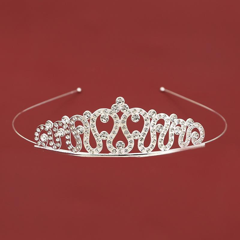 Bridal jewelry children's hairband headband alloy birthday party crown flowers dress up hair accessories princess crown