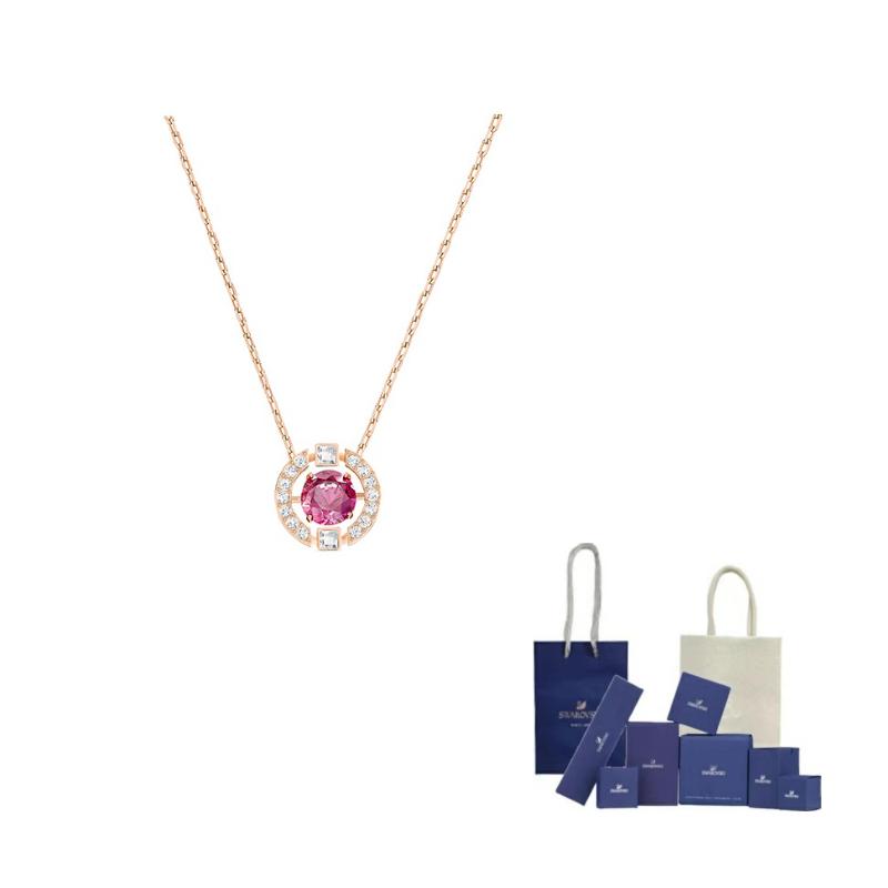 Swarovski Una Faux Crystal Stone Necklaces Womens Red F (One Size Fits All)-Branded gift bag