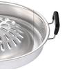 Steak Grill Charcoal Pan Multifunctional Aluminum Barbecue Grill Hot Pot for Family Gathering Outdoor Picnics Small