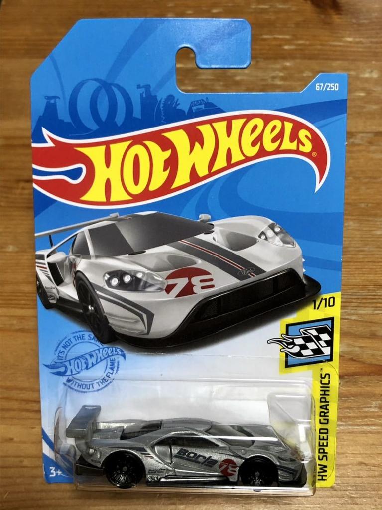 Hot Wheels Ford Race Silver GT-40