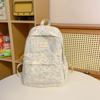 Rainbow Niche Plush Schoolbag for Women Japanese Ins Girls New Backpack College College Backpack