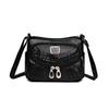 Fashion Trend Four Seasons Soft Leather Multi-compartment Multi-pocket High-end Multi-layer Shoulder Messenger Bag Women's Bag