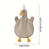 1pc Cartoon Duck Hand Towel, Strong Absorbency, Quick Dry, Hanging Kitchen Bathroom And Bedroom Hand Towel, Cleaning Supplies, Household Gadgets